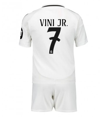 Real Madrid Vinicius Junior #7 Hemmaställ Barn 2024-25 Kortärmad (+ Korta byxor)